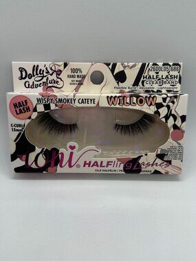 IONI Dolly’s Adventure Willow 3D Faux Mink HALFling Lash Wispy Smokey Cateye